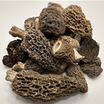 Fresh Grey and Green Morel Mushrooms